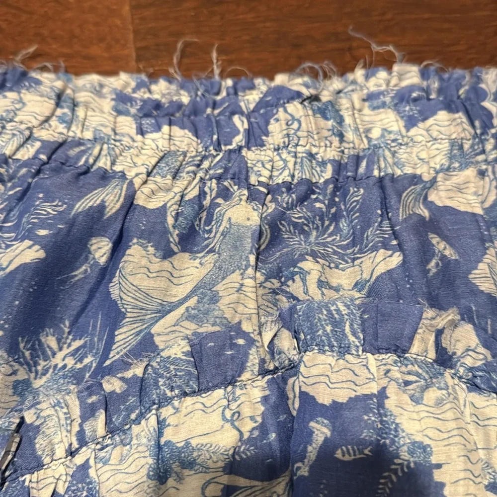 Loveshackfancy NWT tiered Abrielle Skirt in Salty Sea color - Picture 7 of 14